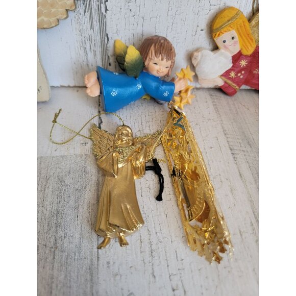 Angelic variety vintage ornament Xmas religious set - Picture 4 of 7